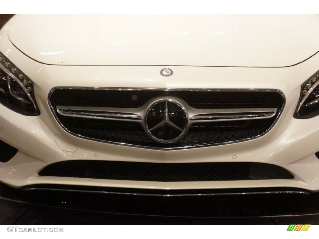 2015 S 550 4Matic Coupe - Diamond White Metallic / Black photo #8