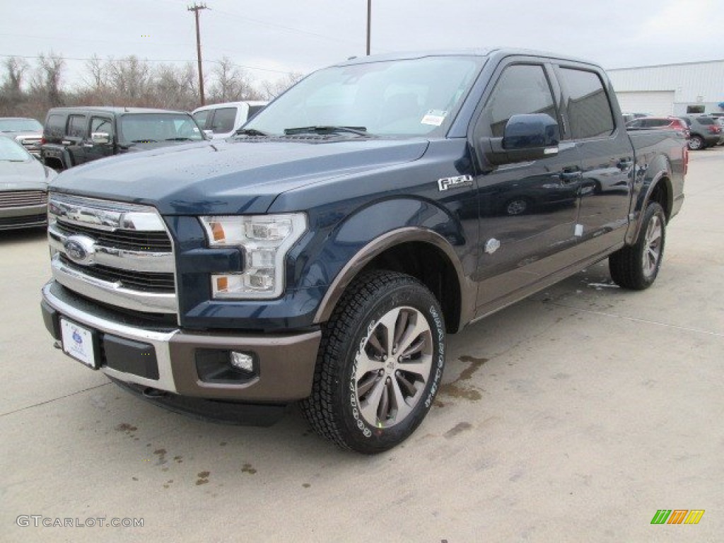 Blue Jeans Metallic 2015 Ford F150 King Ranch SuperCrew 4x4 Exterior Photo #101735592