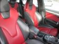 2010 Audi S4 Black/Red Interior Front Seat Photo