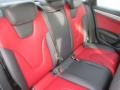 2010 Audi S4 Black/Red Interior Rear Seat Photo