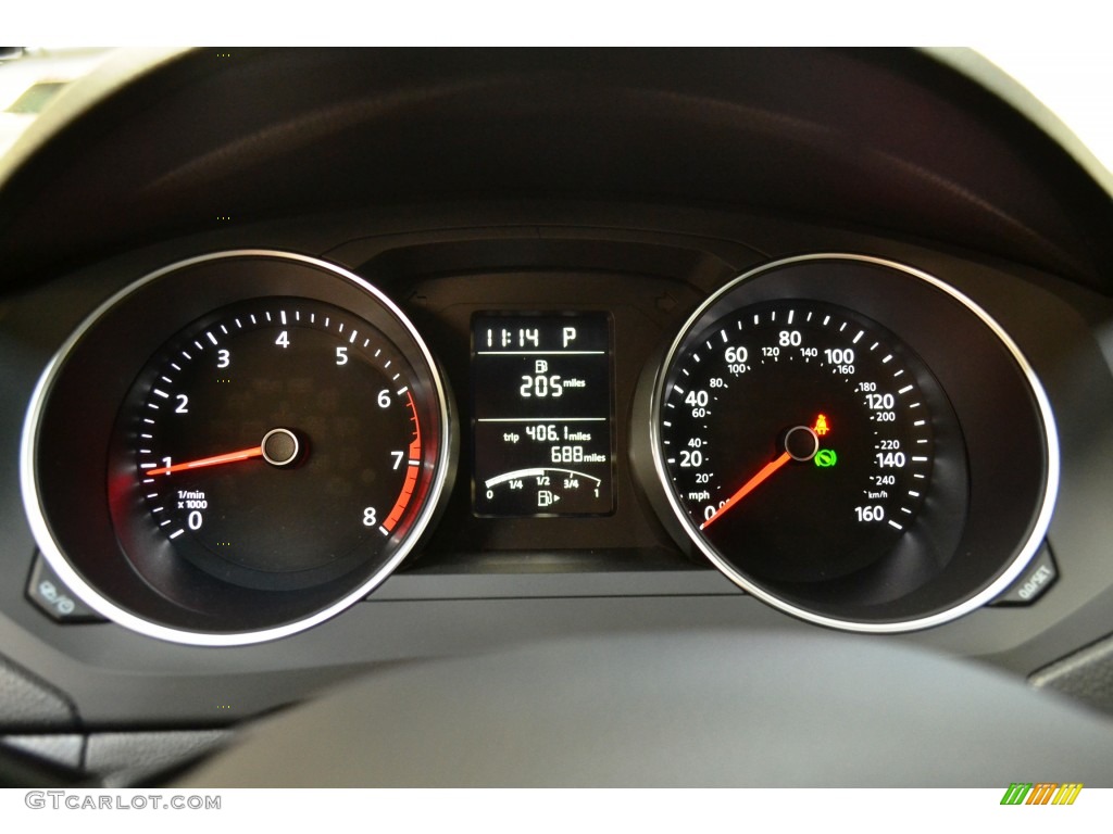 2015 Volkswagen Jetta S Sedan Gauges Photo #101738322