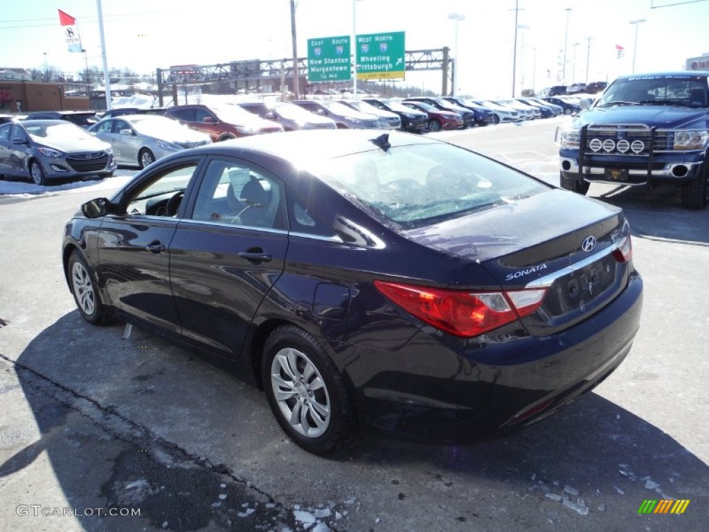2011 Sonata GLS - Black Plum Pearl / Camel photo #7