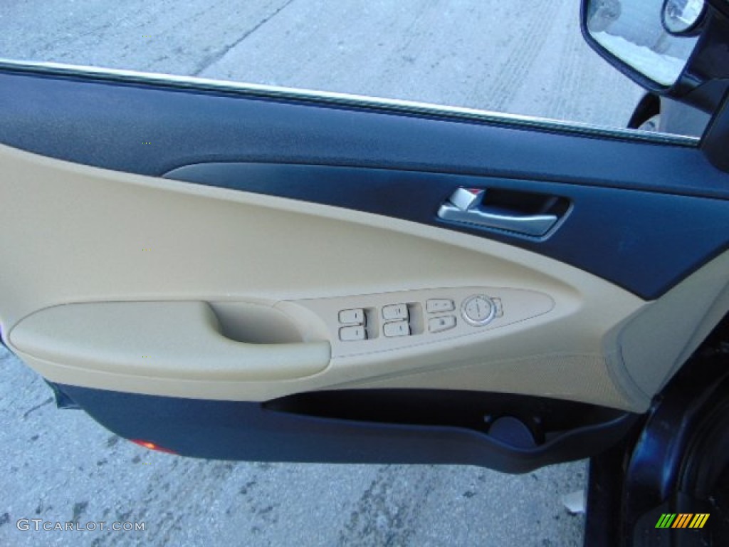 2011 Sonata GLS - Black Plum Pearl / Camel photo #9