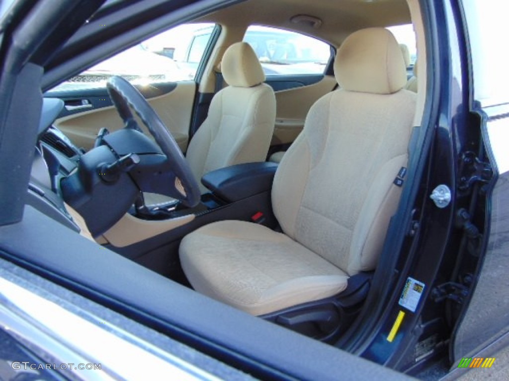 2011 Sonata GLS - Black Plum Pearl / Camel photo #11