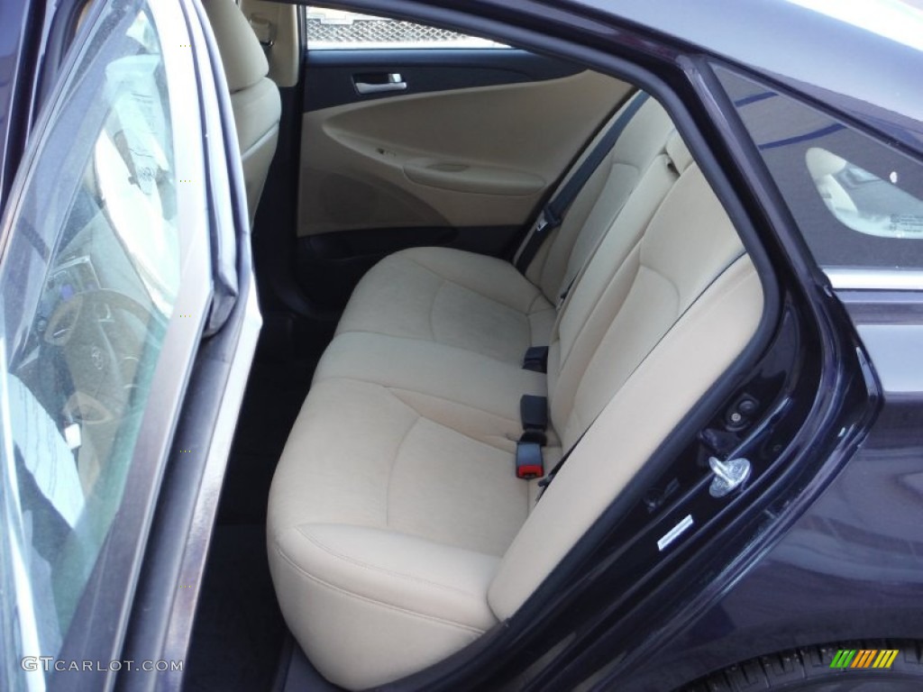 2011 Sonata GLS - Black Plum Pearl / Camel photo #13