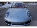 2014 Rhodium Silver Metallic Porsche 911 Carrera 4S Cabriolet  photo #2