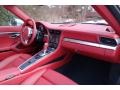 Carrera Red Natural Leather Dashboard Photo for 2014 Porsche 911 #101740059