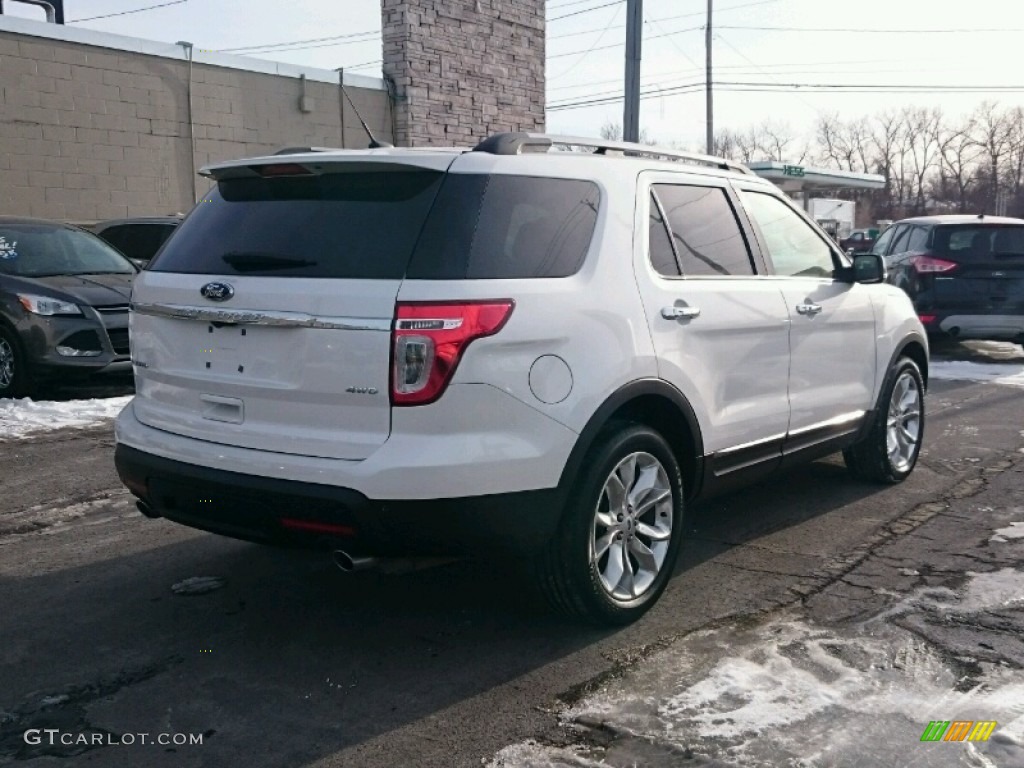 2014 Explorer Limited 4WD - White Platinum / Charcoal Black photo #5