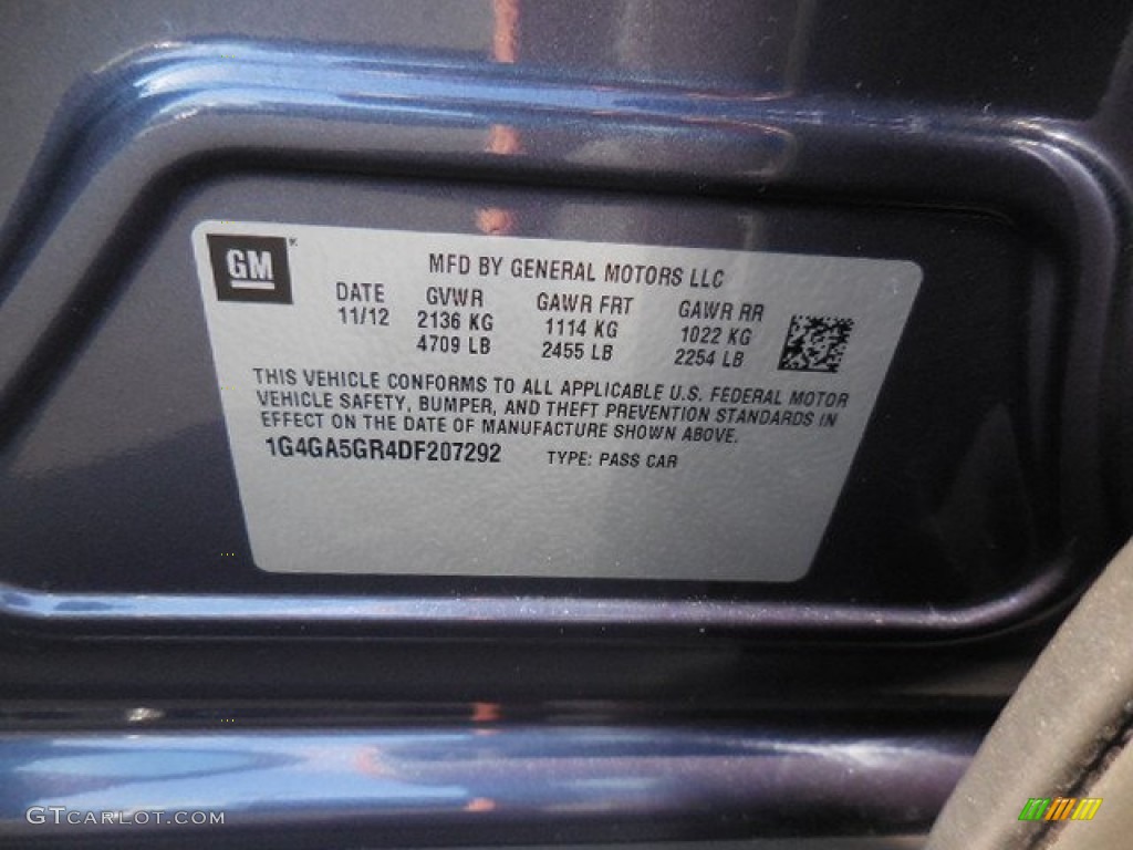 2013 LaCrosse FWD - Atlantis Blue Metallic / Cashmere photo #22