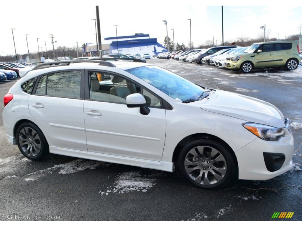 Satin White Pearl 2013 Subaru Impreza 2.0i Sport Limited 5 Door Exterior Photo #101742516