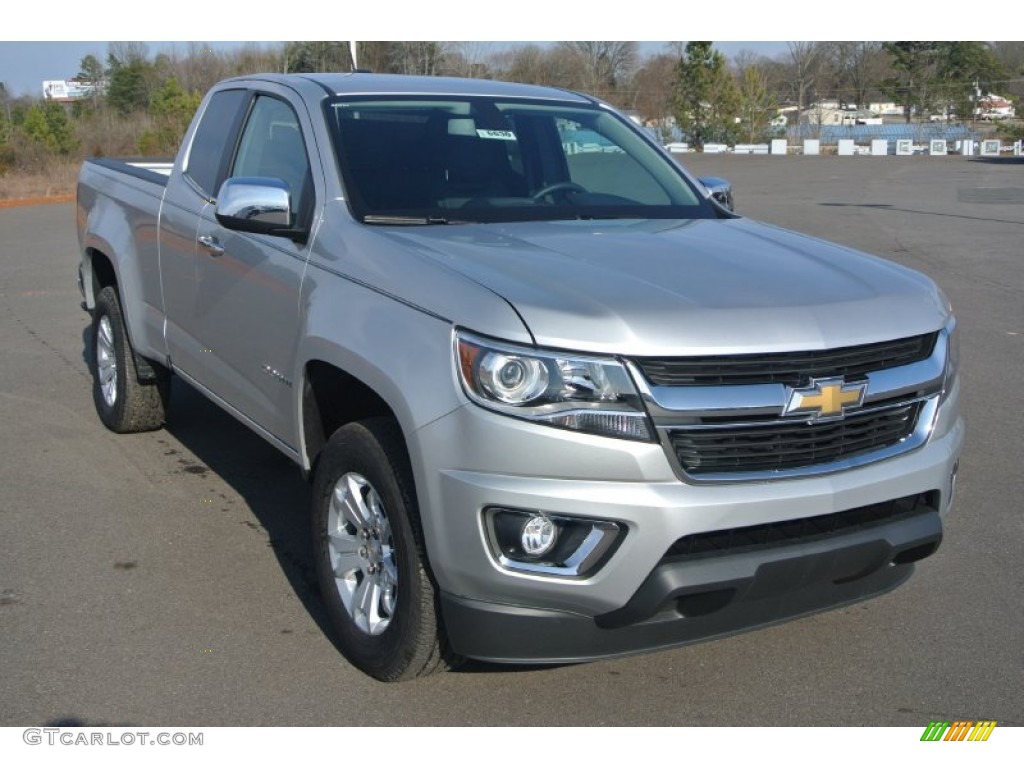 2015 Colorado LT Extended Cab - Silver Ice Metallic / Jet Black photo #1