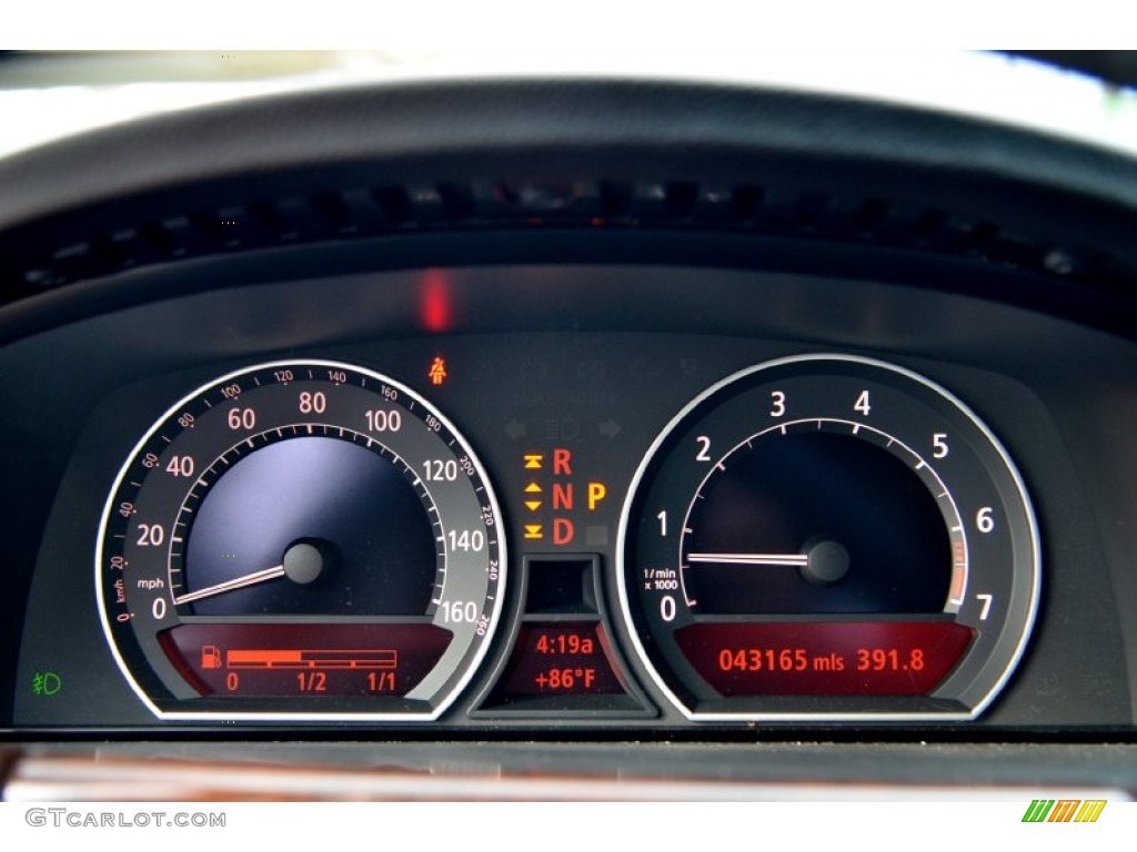2008 BMW 7 Series 750Li Sedan Gauges Photo #101745873