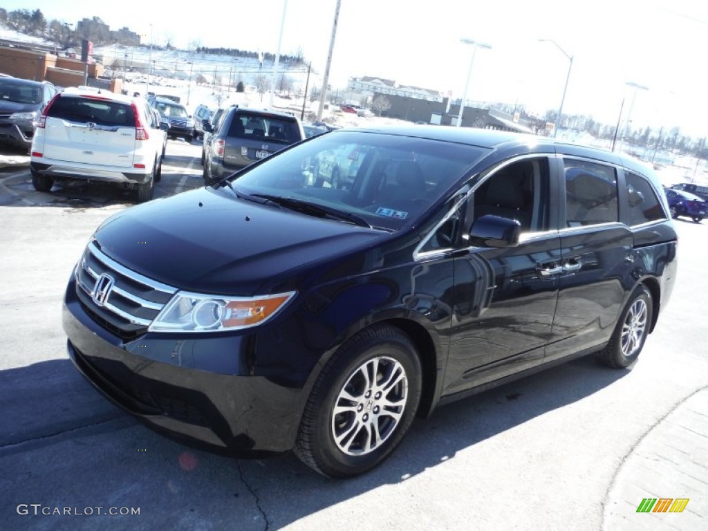 Crystal Black Pearl 2012 Honda Odyssey EX Exterior Photo #101746044
