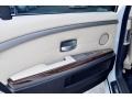 2008 BMW 7 Series Cream Beige Interior Door Panel Photo
