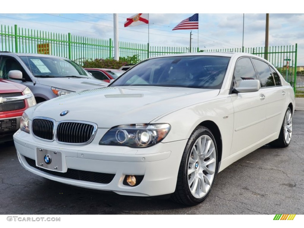 Alpine White 2008 BMW 7 Series 750Li Sedan Exterior Photo #101746635