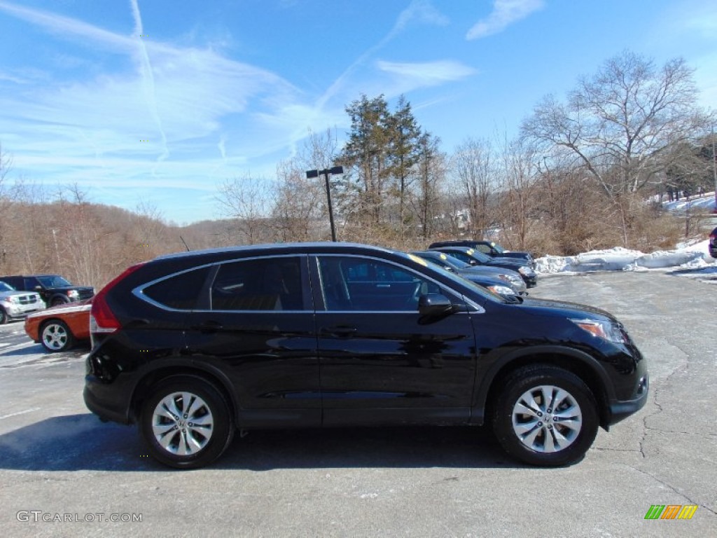 2014 CR-V EX-L AWD - Crystal Black Pearl / Black photo #2