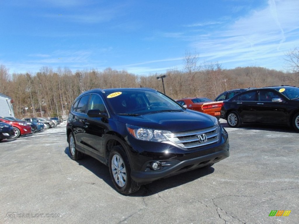 2014 CR-V EX-L AWD - Crystal Black Pearl / Black photo #29