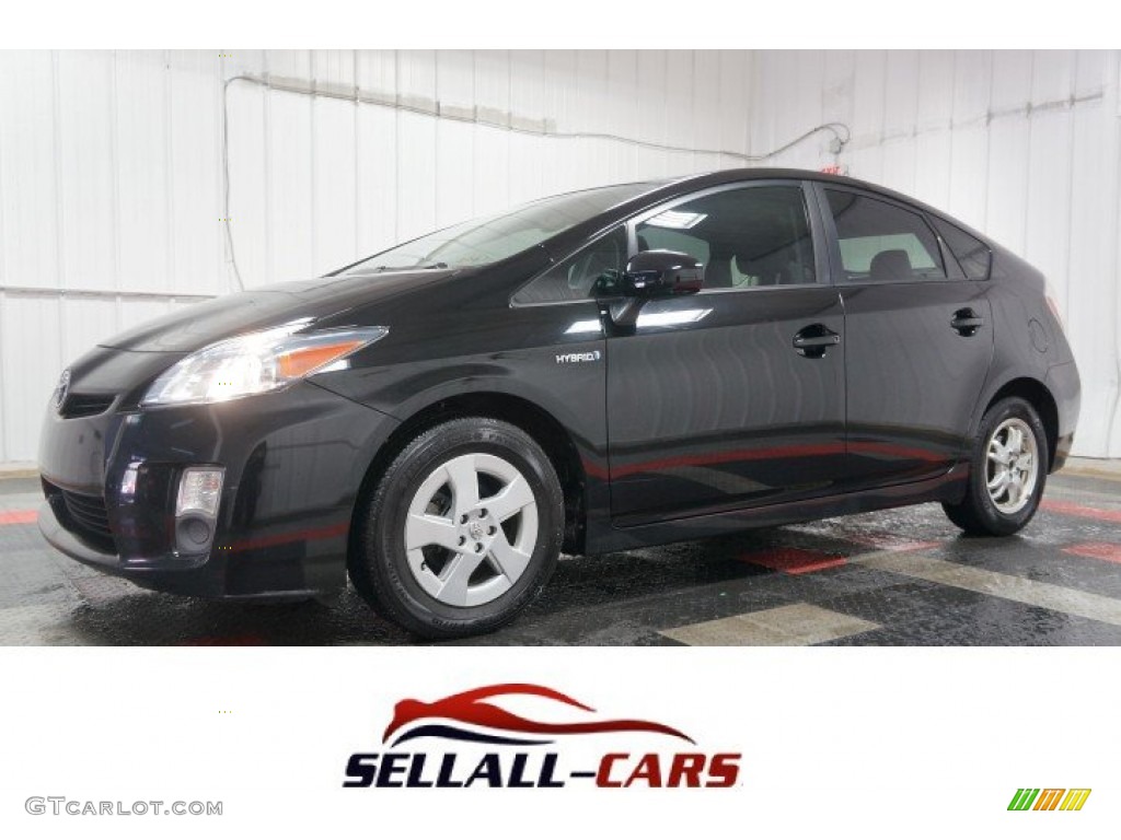 2010 Prius Hybrid IV - Black / Misty Gray photo #1