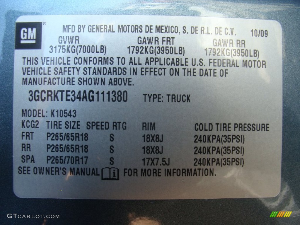 2010 Silverado 1500 LTZ Crew Cab 4x4 - Blue Granite Metallic / Light Titanium/Dark Titanium photo #13