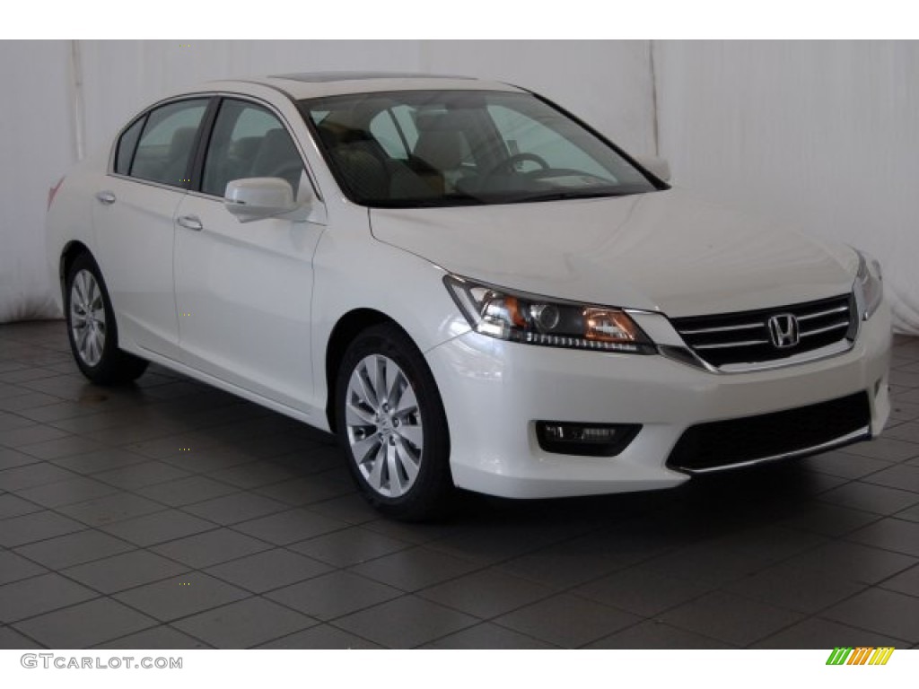 White Orchid Pearl 2015 Honda Accord EX-L Sedan Exterior Photo #101755947