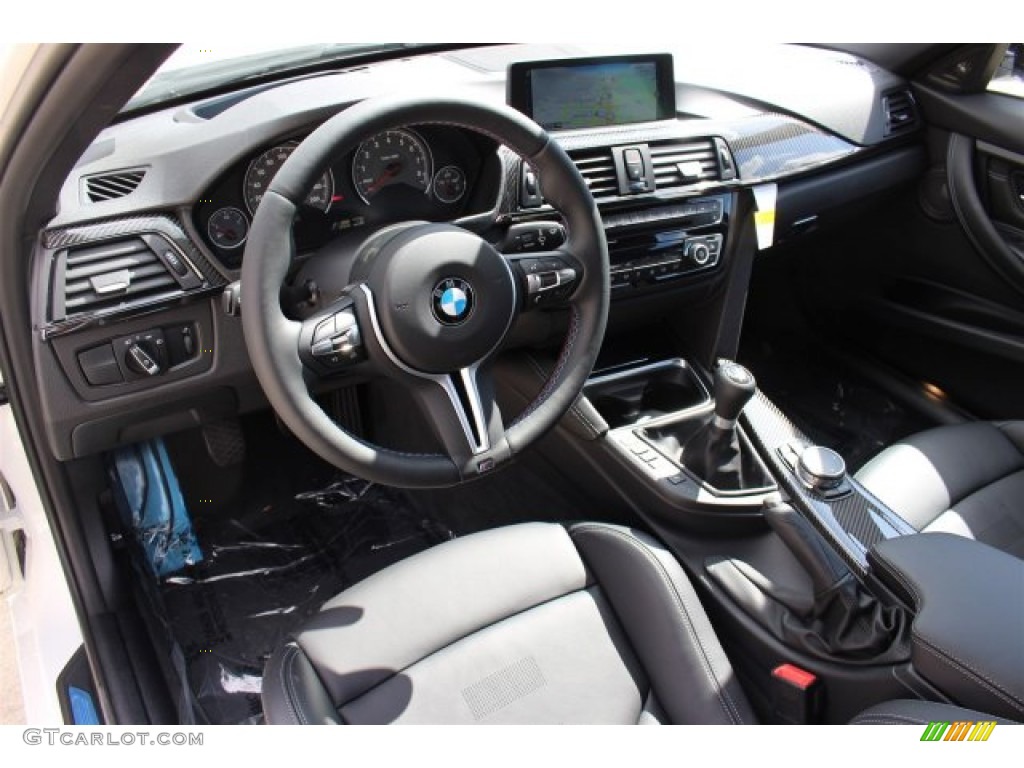 Black Interior 2015 BMW M3 Sedan Photo #101759172