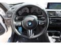2015 BMW M3 Black Interior Steering Wheel Photo