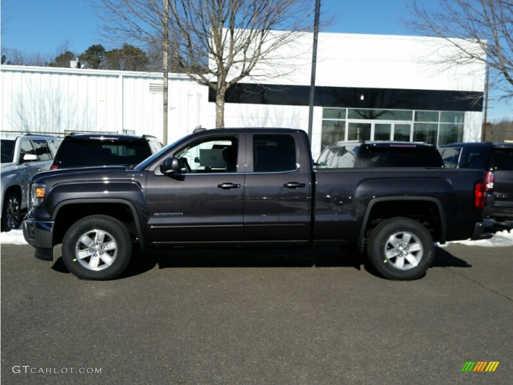 Iridium Metallic 2015 GMC Sierra 1500 SLE Double Cab 4x4 Exterior Photo #101761212