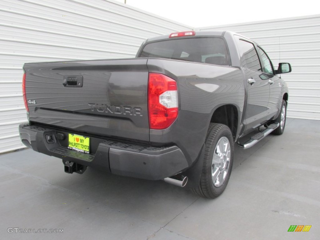 2015 Tundra 1794 Edition CrewMax 4x4 - Magnetic Gray Metallic / 1794 Edition Premium Brown Leather photo #4