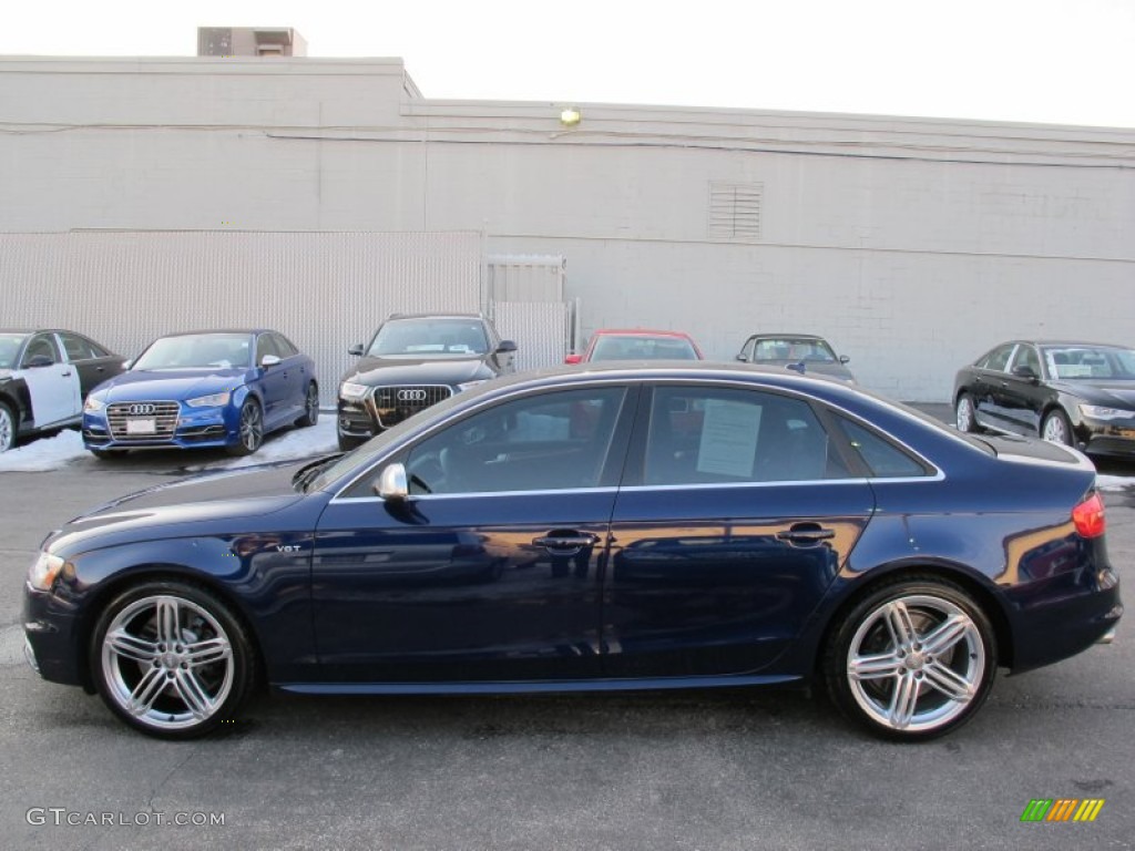 2013 S4 3.0T quattro Sedan - Moonlight Blue Metallic / Black photo #7