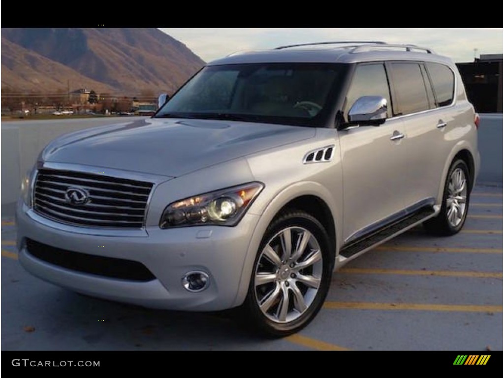Liquid Platinum 2012 Infiniti QX 56 4WD Exterior Photo #101765680