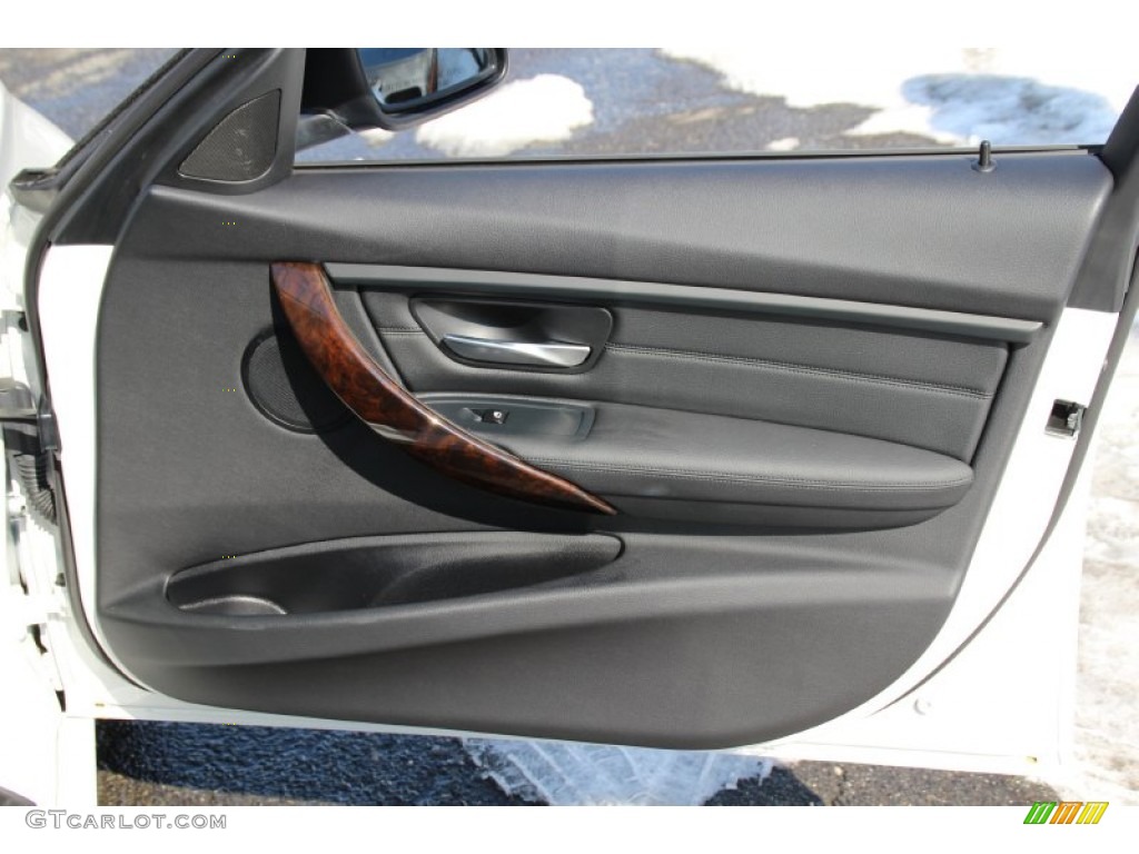 2014 BMW 3 Series 328i xDrive Sedan Black Door Panel Photo #101768011