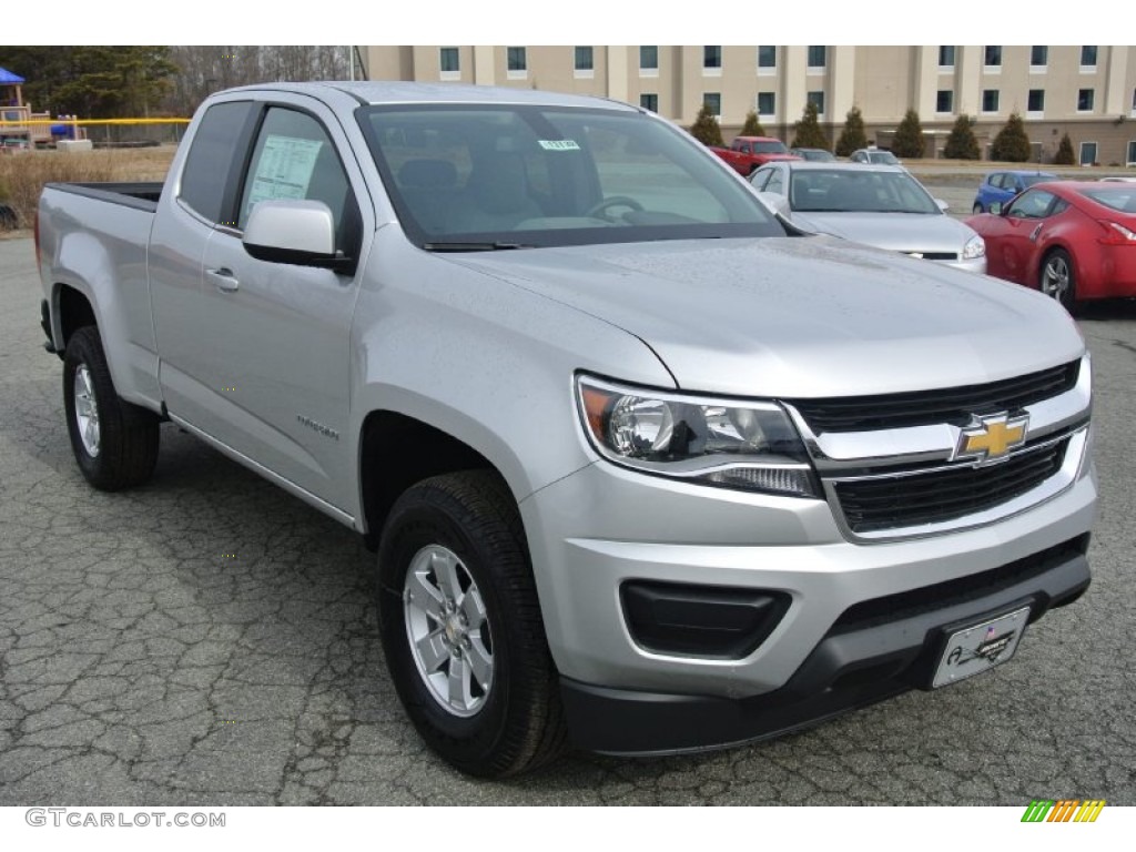 2015 Colorado WT Extended Cab - Silver Ice Metallic / Jet Black photo #1