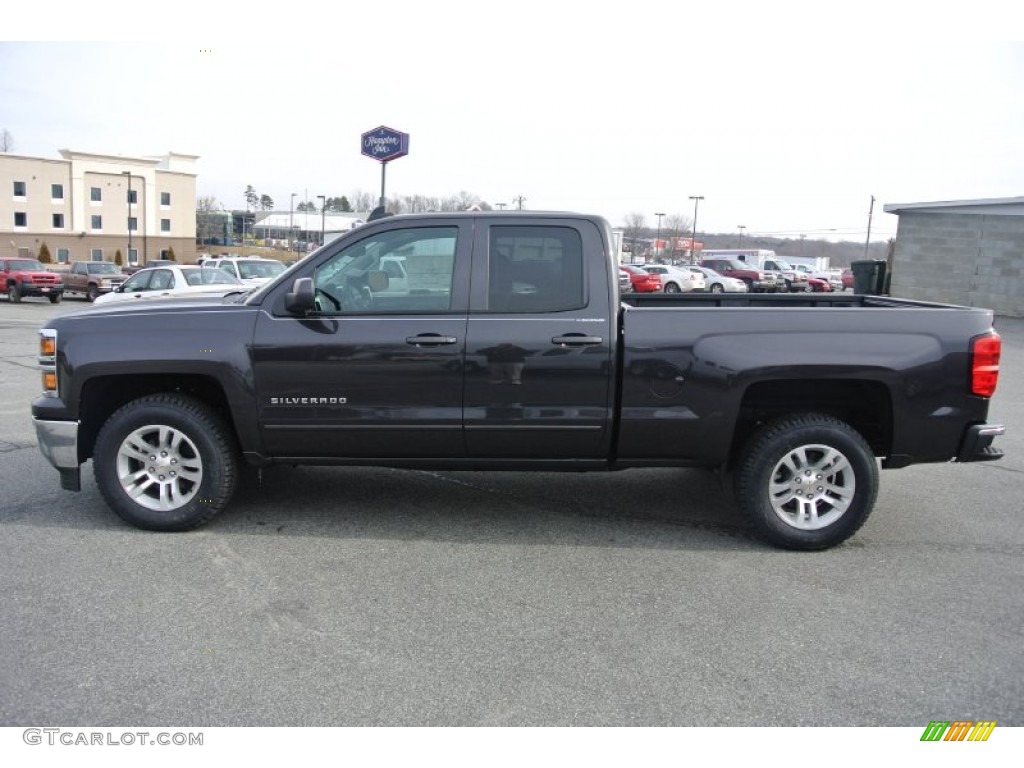 2015 Silverado 1500 LT Double Cab - Tungsten Metallic / Dark Ash/Jet Black photo #3