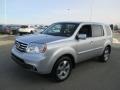 Alabaster Silver Metallic 2013 Honda Pilot EX-L 4WD Exterior