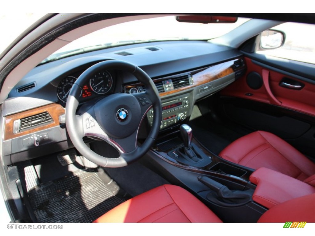 2012 3 Series 328i xDrive Coupe - Alpine White / Coral Red/Black photo #11