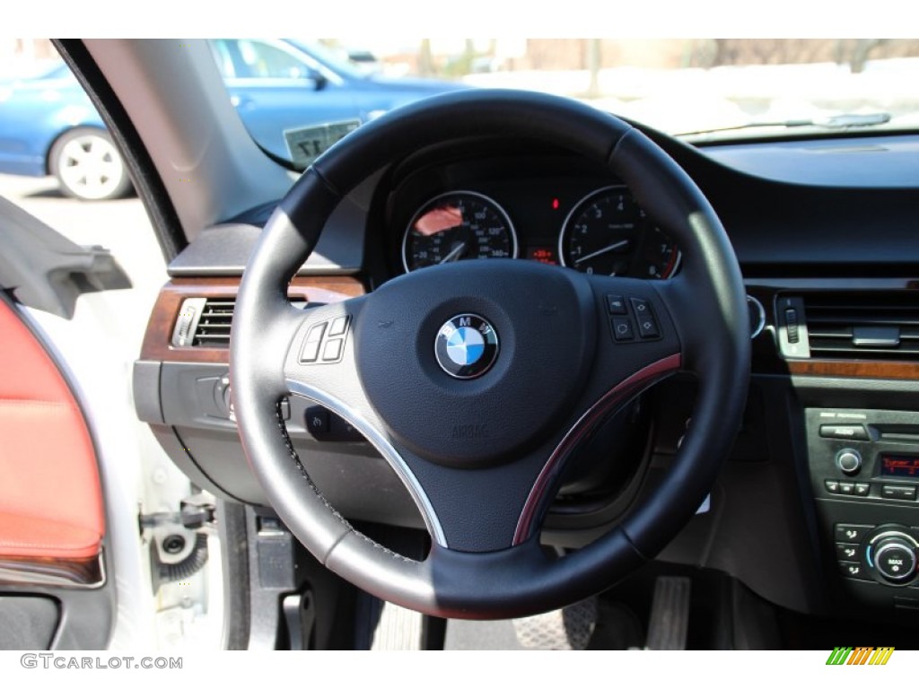 2012 3 Series 328i xDrive Coupe - Alpine White / Coral Red/Black photo #19