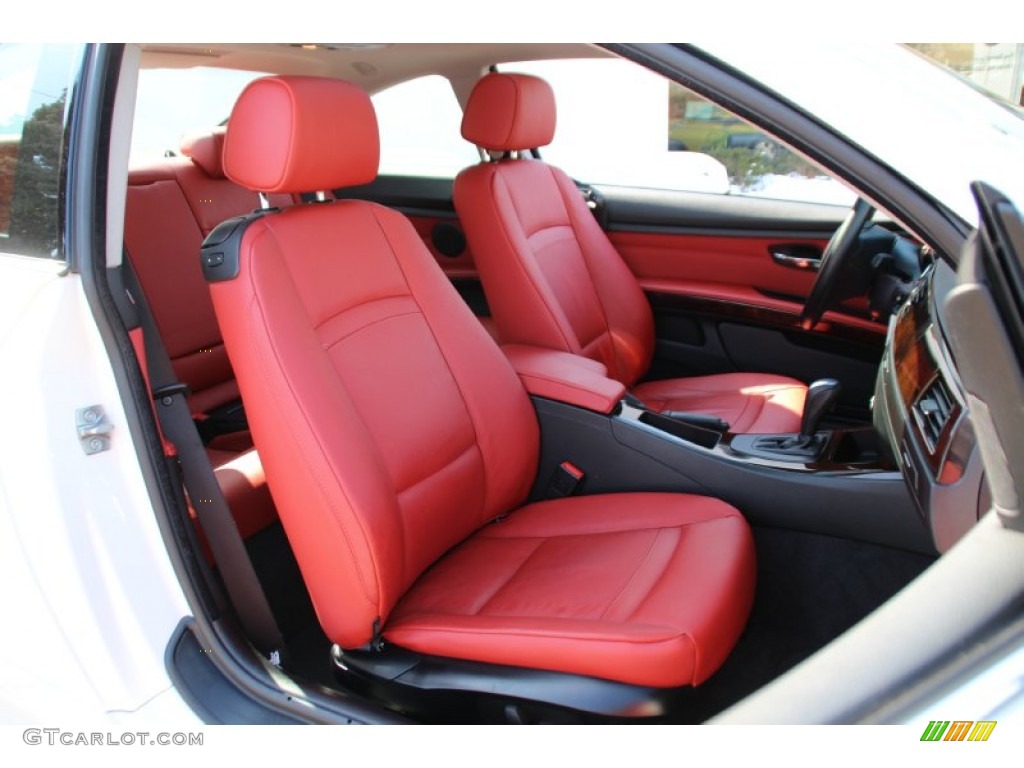 Coral Red/Black Interior 2012 BMW 3 Series 328i xDrive Coupe Photo #101769691