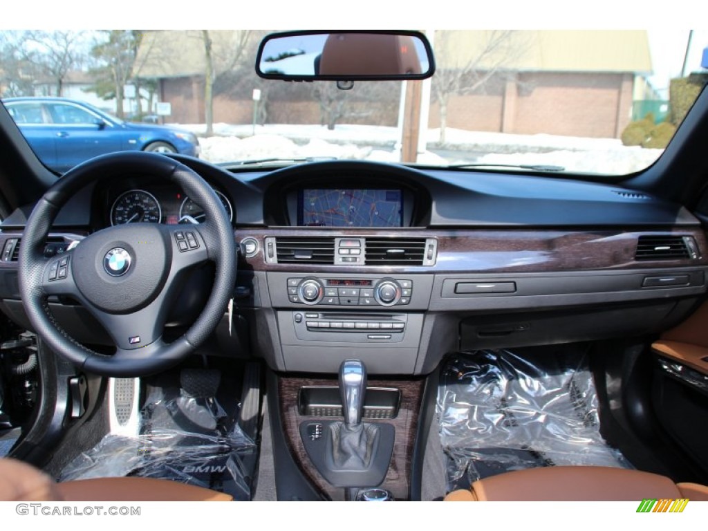 2012 BMW 3 Series 335i Convertible Saddle Brown Dashboard Photo #101770975