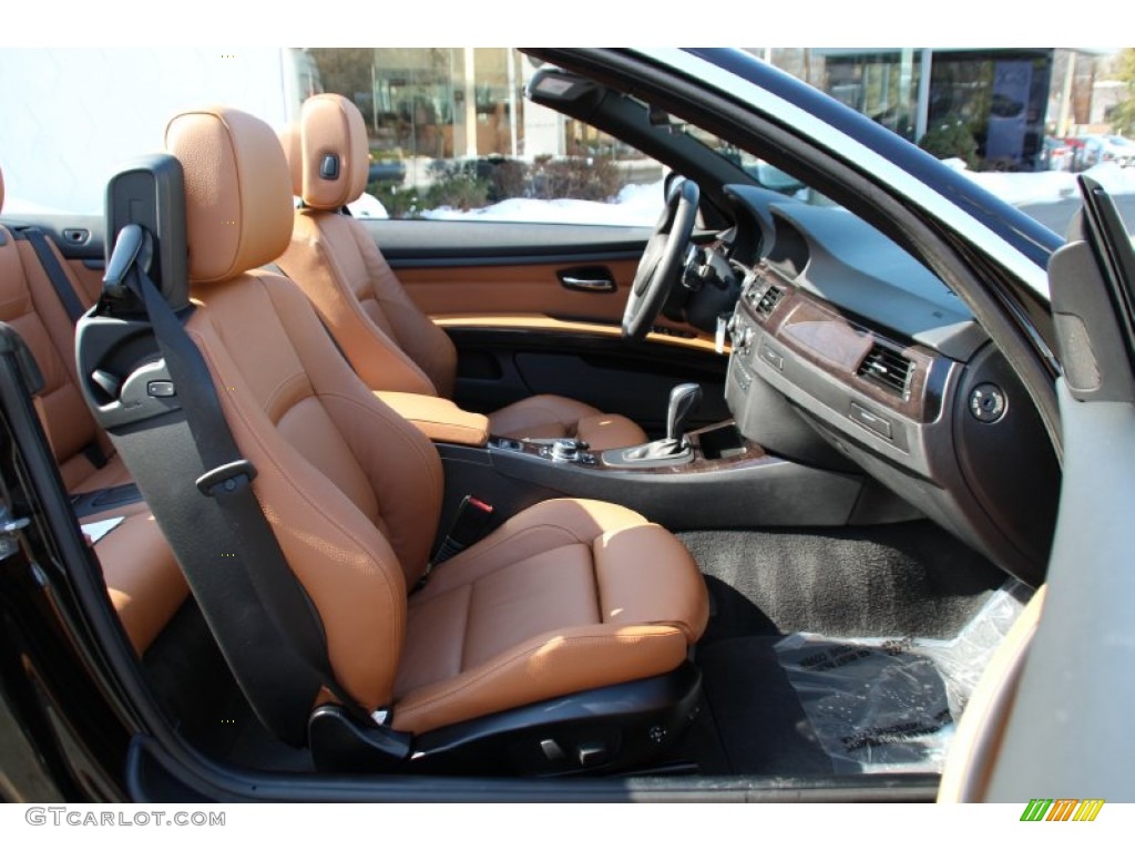 Saddle Brown Interior 2012 BMW 3 Series 335i Convertible Photo #101771253