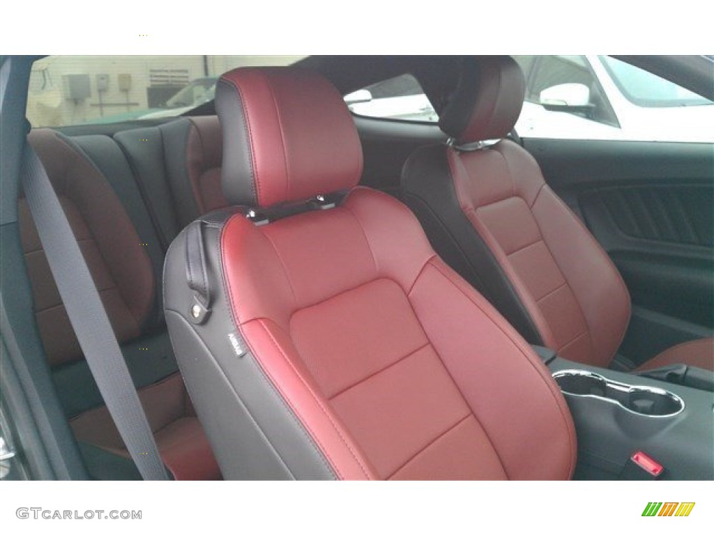 2015 Mustang GT Premium Coupe - Magnetic Metallic / Dark Saddle photo #14