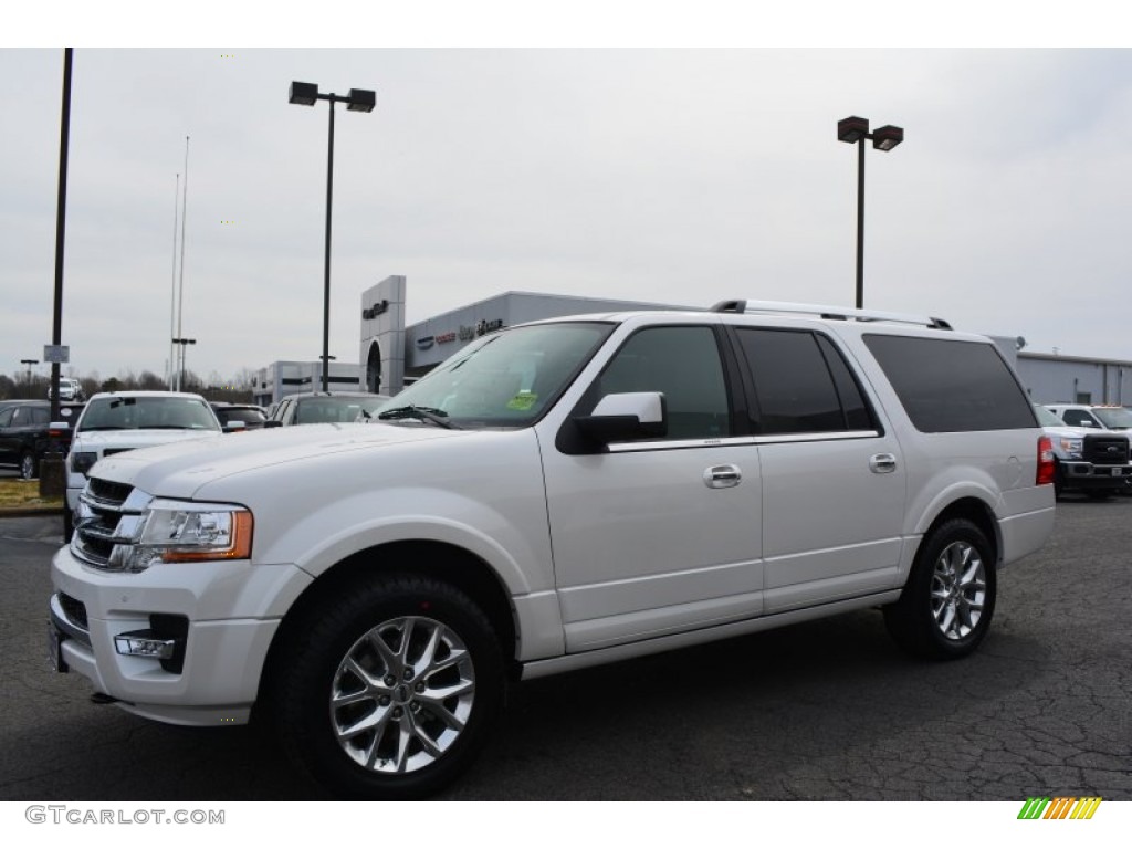 2015 Expedition EL Limited 4x4 - White Platinum Metallic Tri-Coat / Ebony photo #3