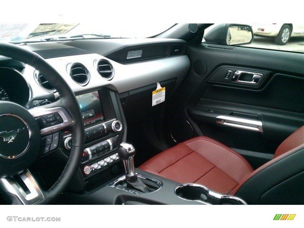2015 Mustang GT Premium Coupe - Magnetic Metallic / Dark Saddle photo #24