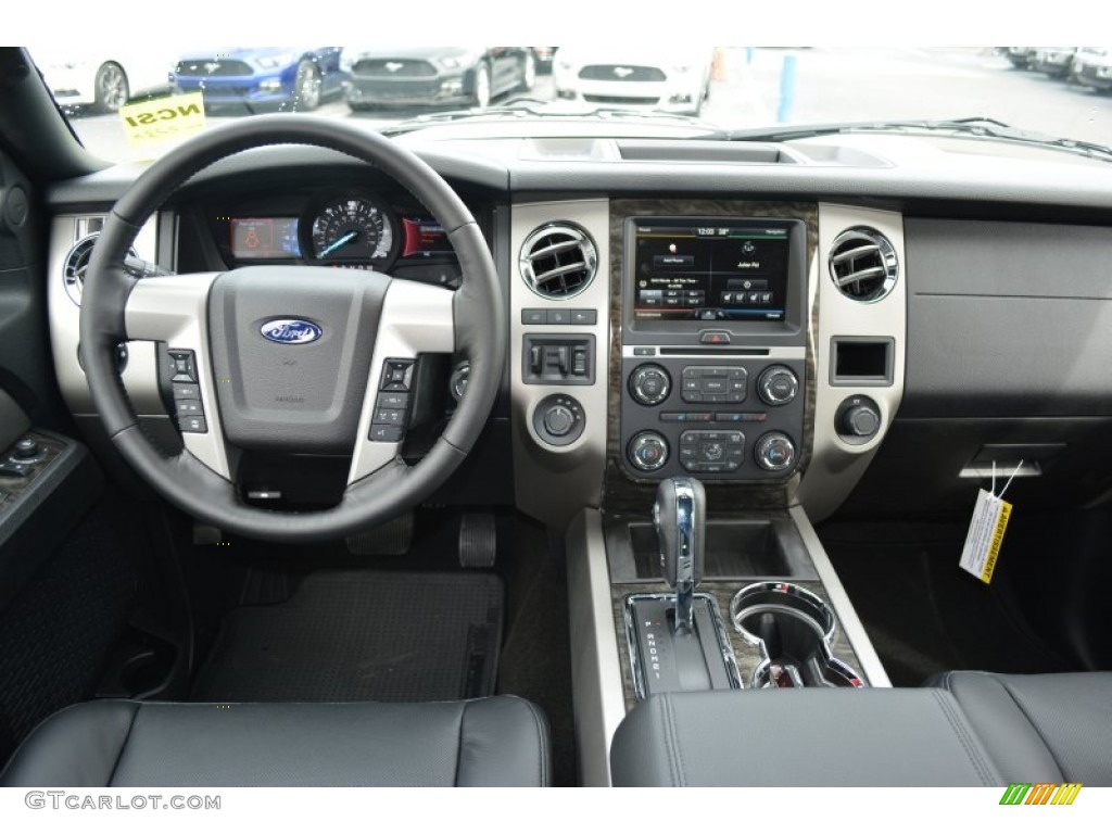 2015 Ford Expedition EL Limited 4x4 Ebony Dashboard Photo #101771917