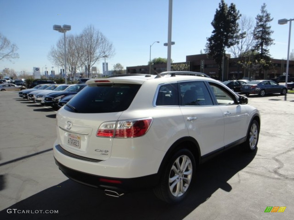 2011 CX-9 Grand Touring AWD - Crystal White Pearl Mica / Sand photo #5