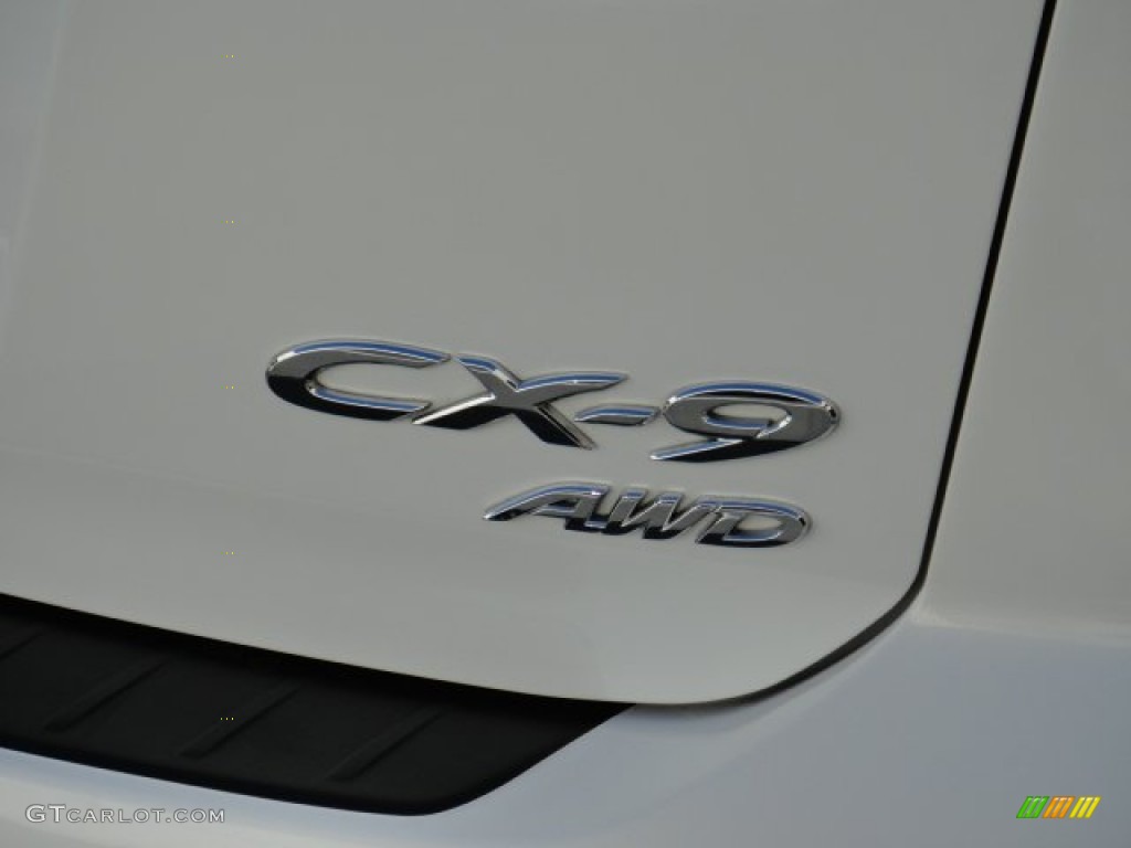 2011 CX-9 Grand Touring AWD - Crystal White Pearl Mica / Sand photo #6