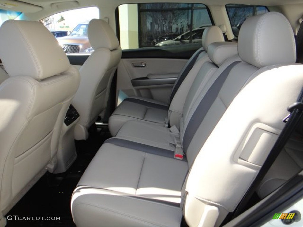 2011 CX-9 Grand Touring AWD - Crystal White Pearl Mica / Sand photo #10