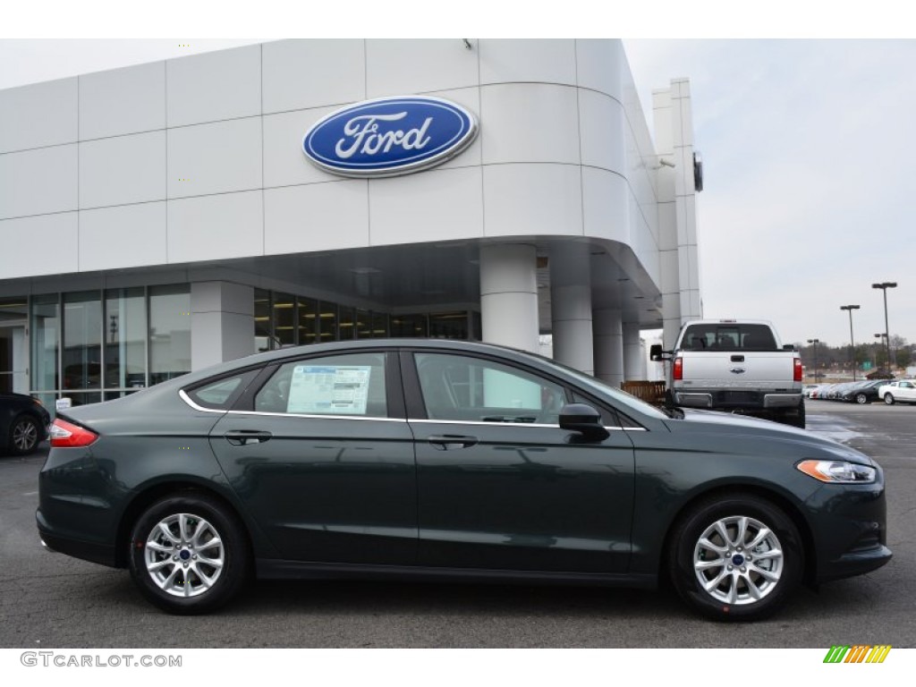 Guard Metallic 2015 Ford Fusion S Exterior Photo #101772604