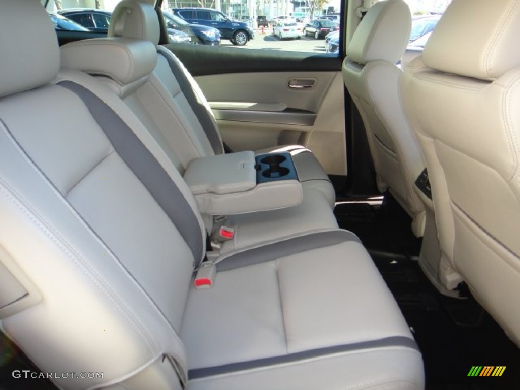 2011 CX-9 Grand Touring AWD - Crystal White Pearl Mica / Sand photo #14