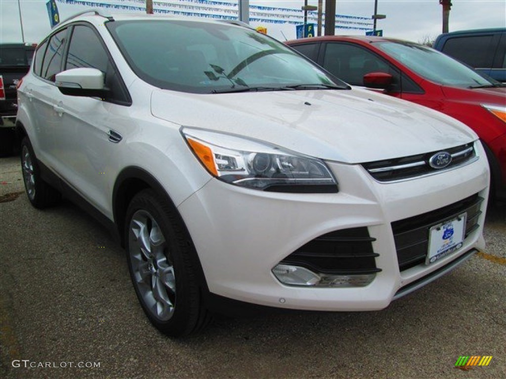 2015 Escape Titanium - White Platinum Metallic Tri-Coat / Charcoal Black photo #1