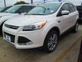 2015 White Platinum Metallic Tri-Coat Ford Escape Titanium  photo #5